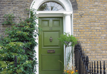 House Front Door in green